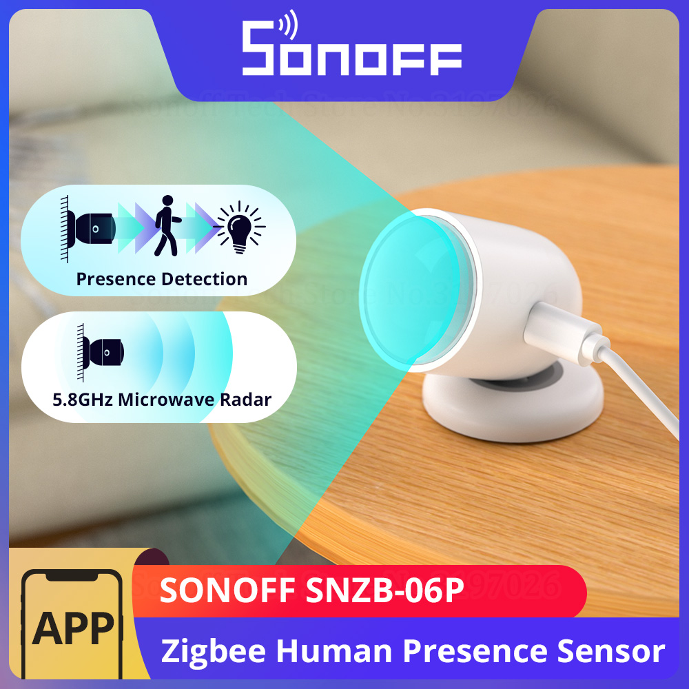 Sonoff Basic Switch - SONOFF SNZB-06P Zigbee Sensor de presencia