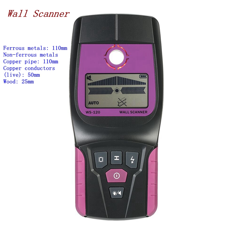 Water Leak Detector Wired - Escáner de pared multifuncional WS120, Detector