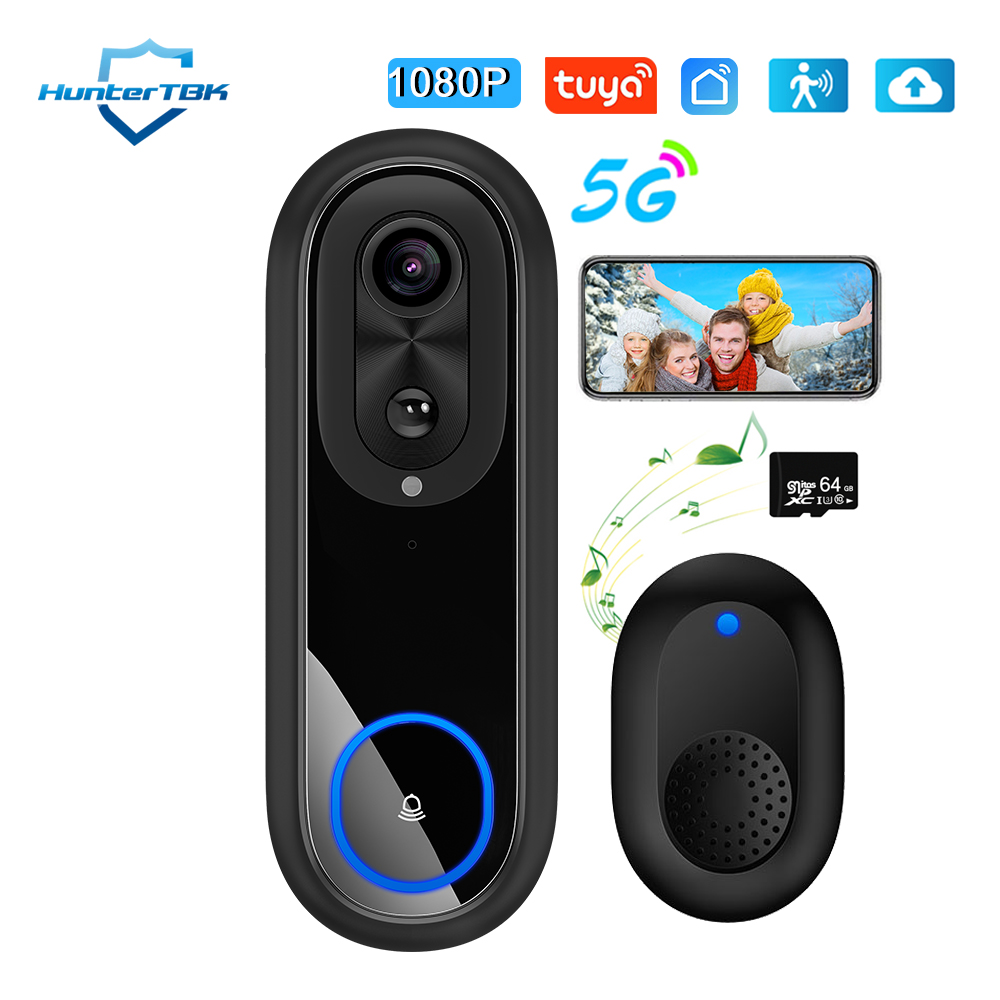 Timbre de vídeo WiFi 5G 2,4G 1 - Smart Doorbell Wired reseña y precio