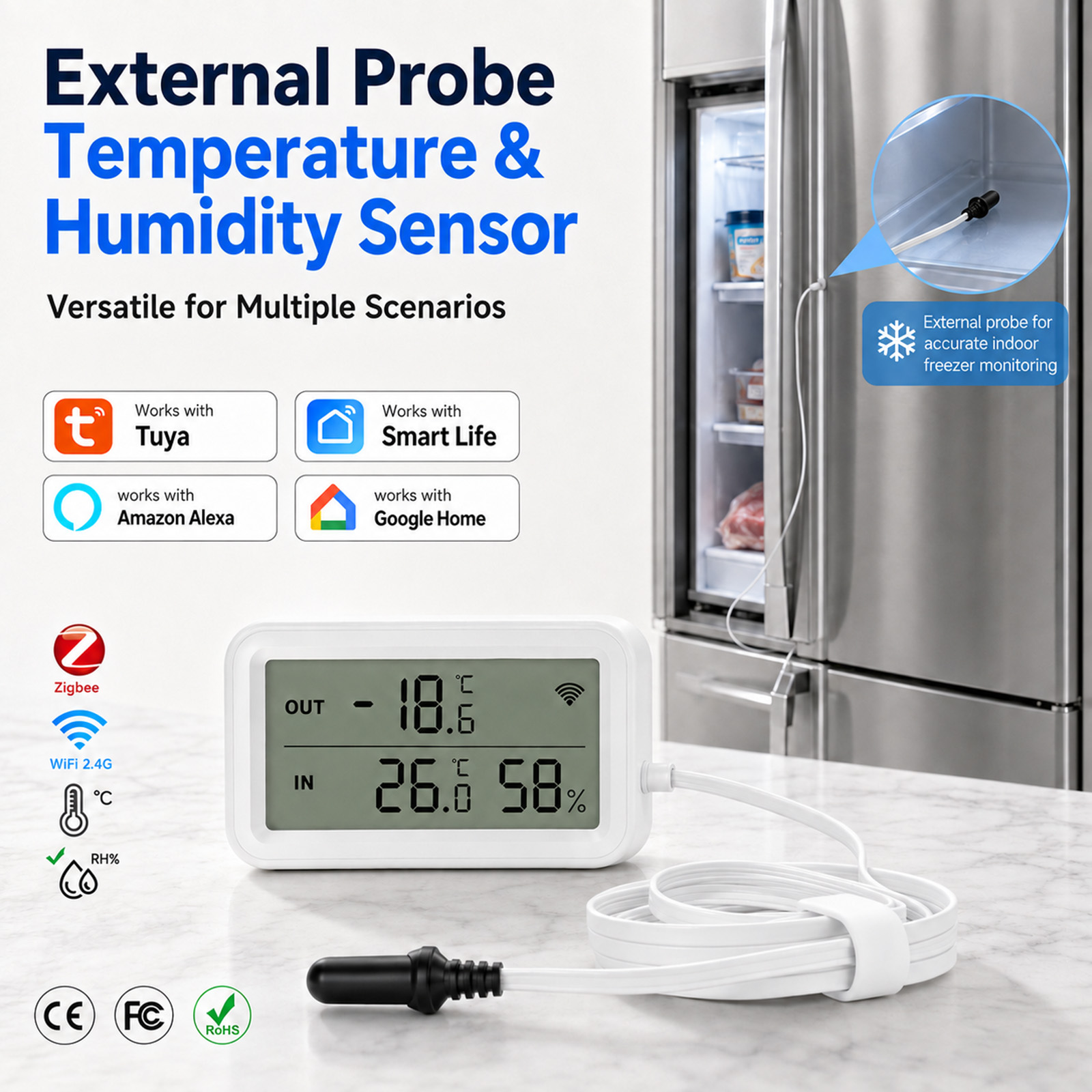 Sonda Externa Impermeable de T - Temperature Humidity Sensor reseña y precio