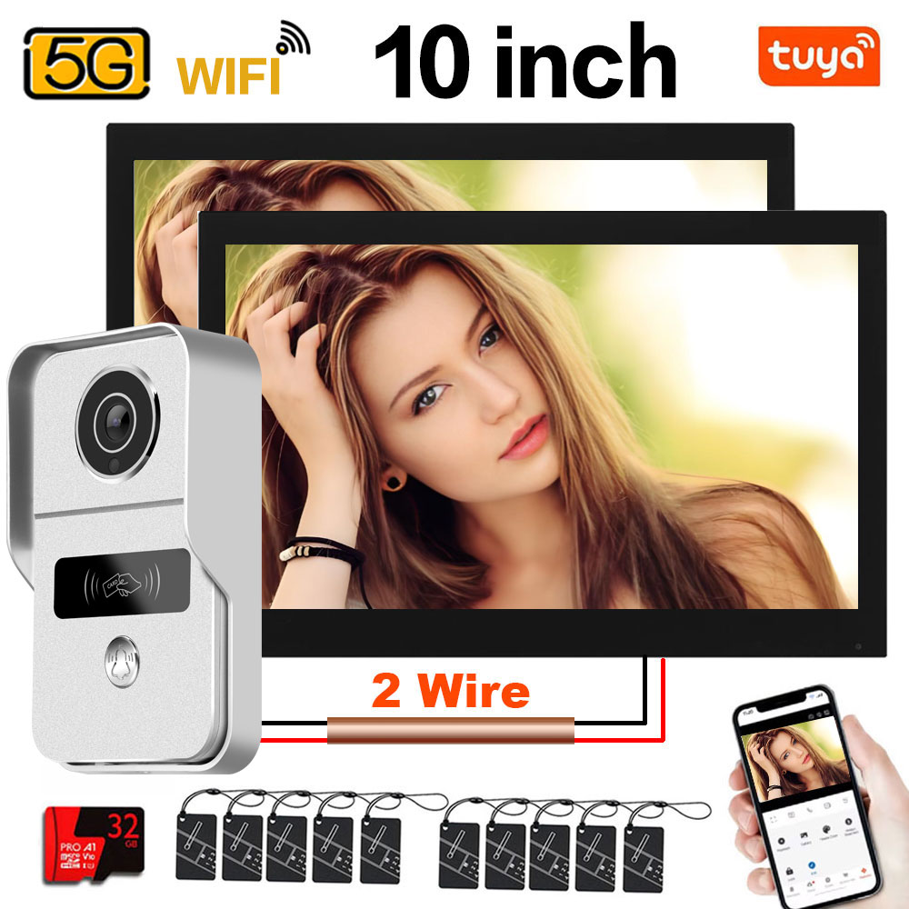 Tuya 1080P 5G Wifi, 2 monitore - Smart Doorbell Wired reseña y precio