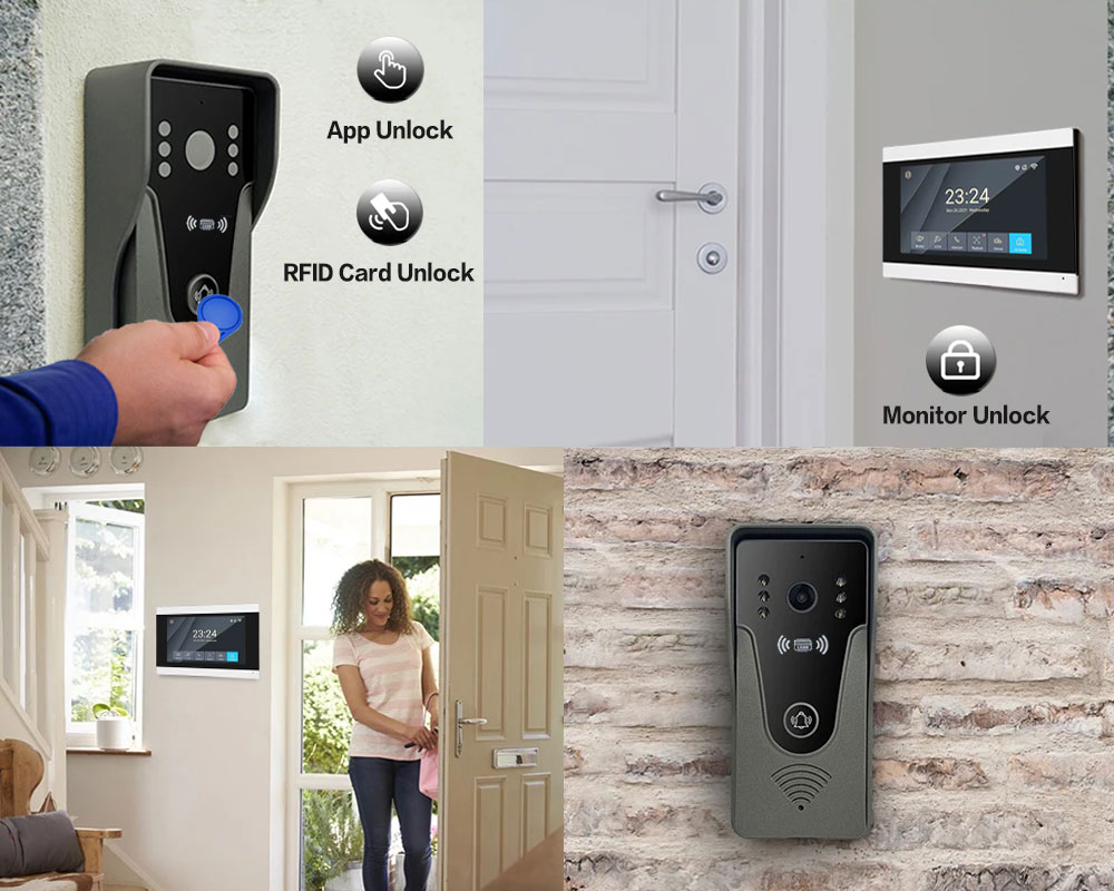Tuya 1080P 7 pulgadas pantalla - Smart Doorbell Wired reseña y precio